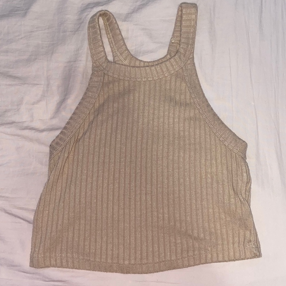 tan crop top